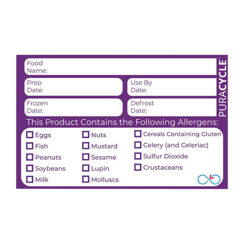 Puracycle Reusable Purple Allergen Labels product image