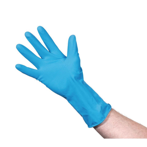Jantex Latex Household Gloves Blue Large product image