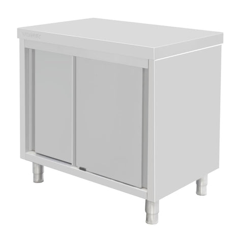 Vogue Standing Floor Cupboard Stainless Steel 900x900x600mm