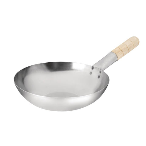 Vogue Mild Steel Flat Base Wok 254mm product image