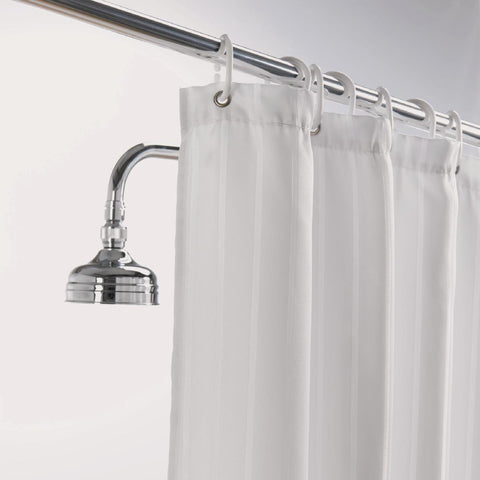 Mitre Luxury Satin Stripe Shower Curtain product image