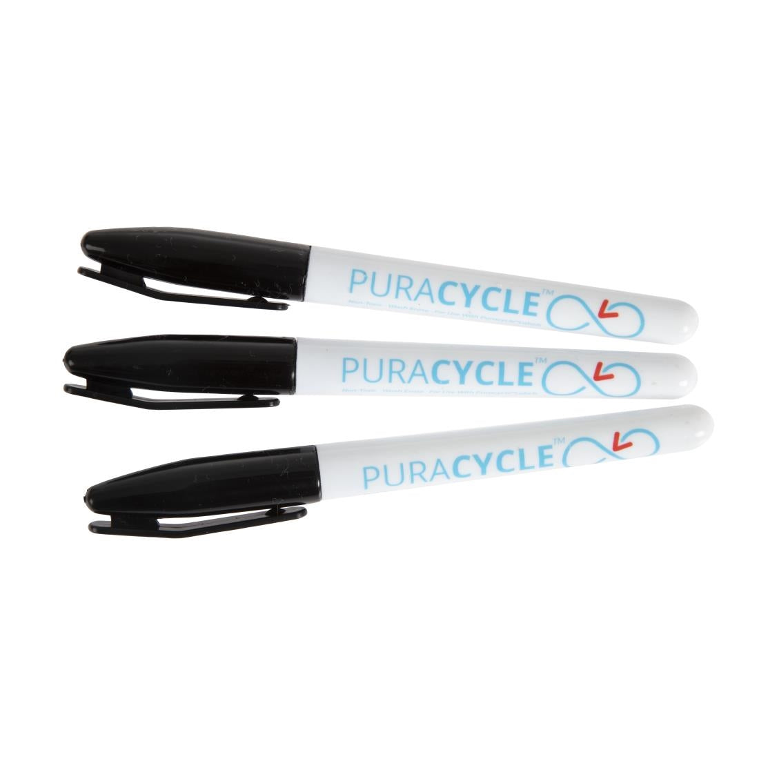 Puracycle Non-Toxic Marker Pens Black 3 Pack product image