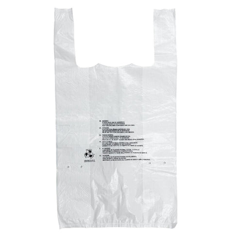 Fiesta Recyclable Large White Carrier Bag (Pack 1000)