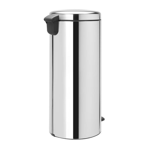 Brabantia NewIcon Pedal Bin Bucket Brilliant Steel 30Ltr - Advantage Catering Equipment