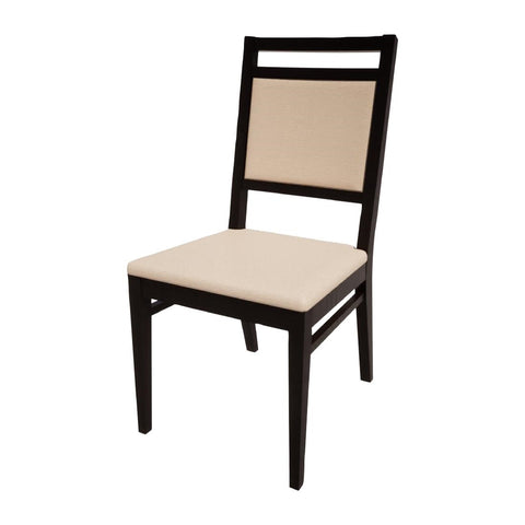 Bolero Bespoke Bia A Side Chair in Cream/Charcoal