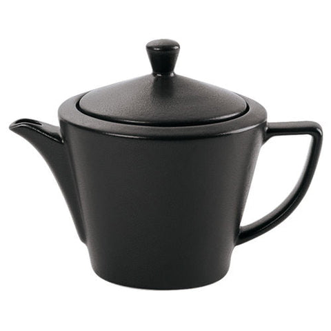 Seasons by Porcelite Graphite Conic Tea Pot 50cl/18oz porcelain tableware by Seasons by Porcelite