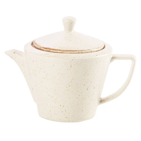 Seasons by Porcelite Oatmeal Conic Tea Pot 50cl/18oz porcelain tableware