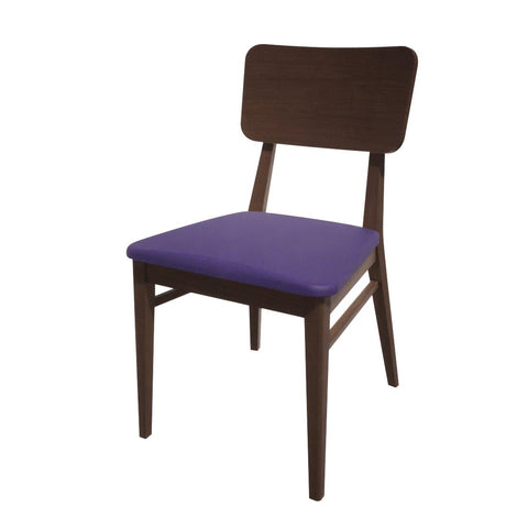 Bolero Bespoke Brenda Side Chair in Blue/Wenge