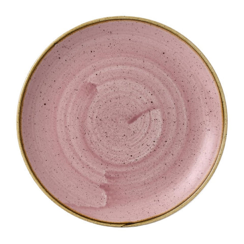 Churchill Stonecast Petal Pink Coupe Plates 228mm (Pack of 12)
