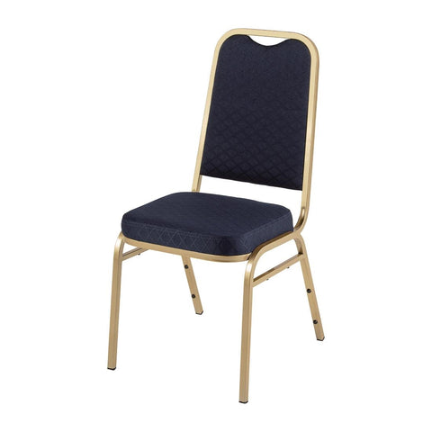 Bolero Square Back Banquet Chairs Blue & Gold product image