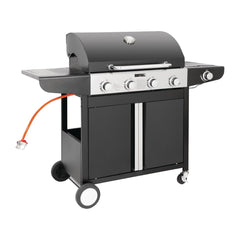 Buffalo 4 Burner Gas Barbecue with Side Hob