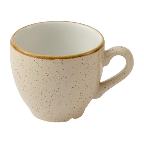 Churchill Stonecast Nutmeg Cream Cafe Espresso Cups 103ml (Pack of 12)