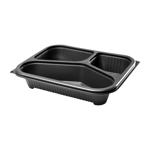 Faerch Hot Deli Deluxe 3 Compartment Takeaway Containers (Pack of 365)