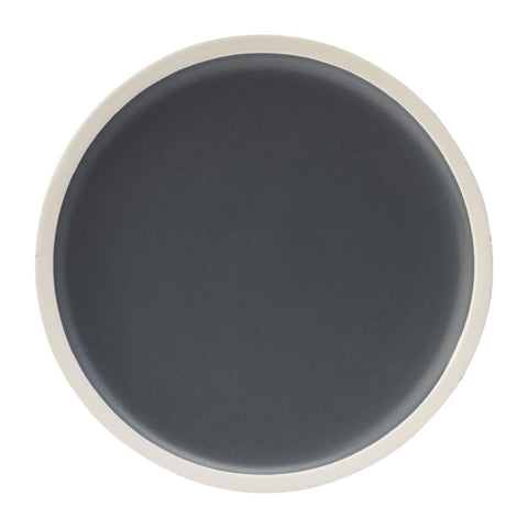 Utopia Forma Plates Charcoal 170mm (Pack of 6)