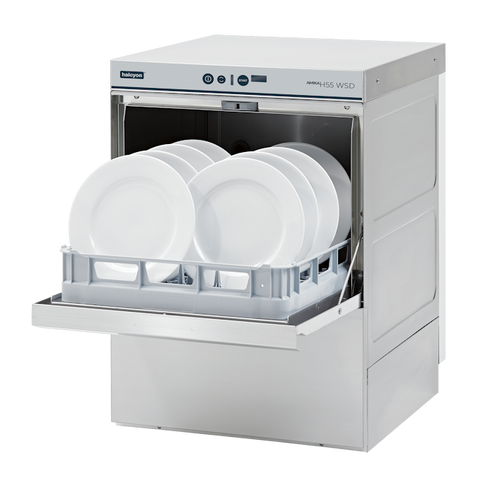 Halcyon Amika AMH55 WSD 500mm Basket Dishwasher With Drain Pump & Water Softener