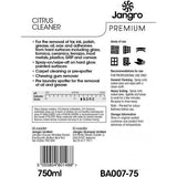 Jangro Ready to Use Citrus Multi Surface Cleaner - 750ml Spray