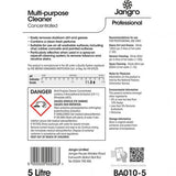 Jangro Concentrated Multi Surface Cleaner - 5 Ltr
