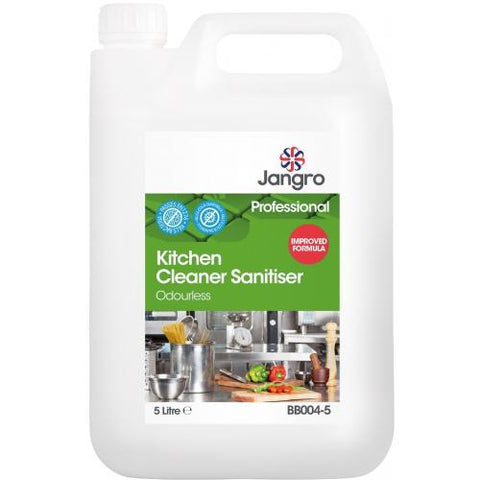 Jangro Odourless Kitchen Cleaner Sanitiser - 5 Ltr