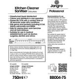 Jangro Odourless Kitchen Cleaner Sanitiser - 750ml Spray