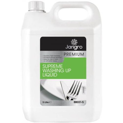 Jangro Supreme Hand Dish Washing Up Liquid - 5 Ltr