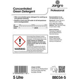 Jangro Concentrated Green Hand Dishwashing Detergent - 5 Ltr