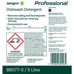 Jangro Dishwasher Liquid Detergent - 5 Ltr