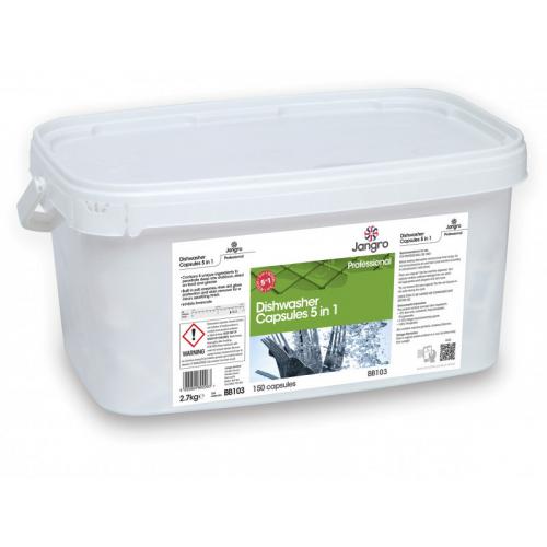 Jangro 5 in 1 Dishwasher Capsules - 150 product image