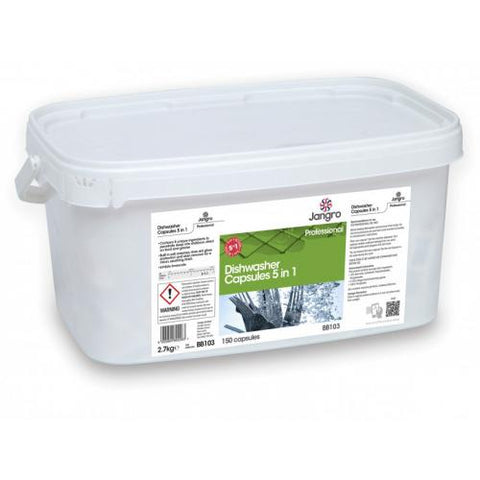 Jangro 5 in 1 Dishwasher Capsules - 150 product image