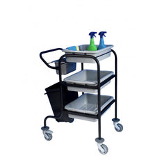 EAIS Bussing Trolley with Plastic Tubs