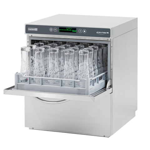 Maidaid Evolution 502 WS 500mm Basket Undercounter Glasswasher With Drain Pump & Internal Water Softener