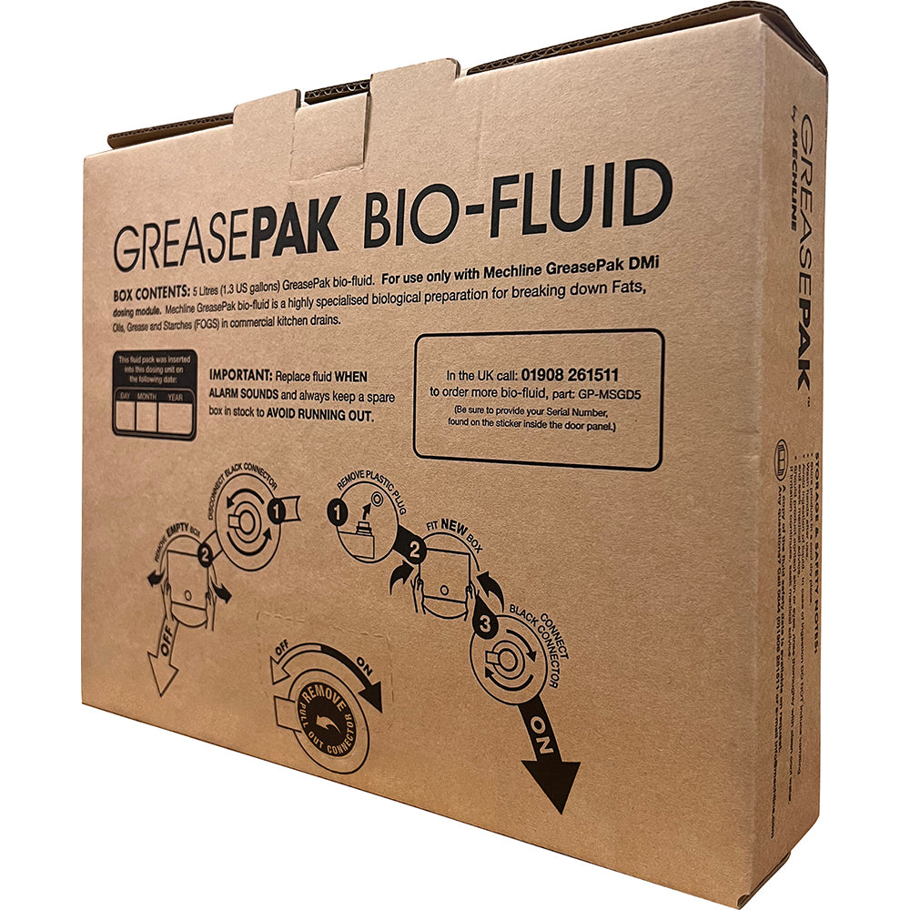 GreasePak MSGD5 Bio-Enzymatic Dosing Fluid 5Ltr (Pack of 3)