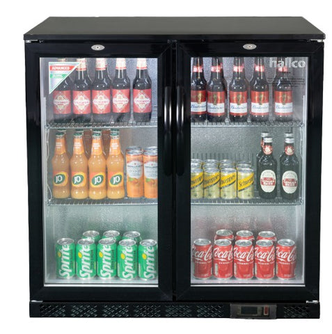 Hallco HC2BK 208 Ltr Undercounter Bottle Cooler - 166 Bottle Capacity