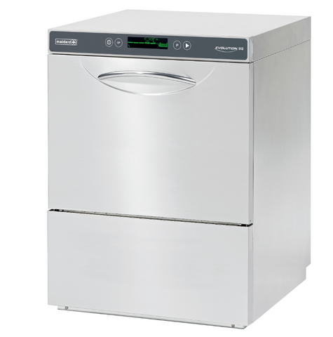 Maidaid Evolution 512 500mm Basket Under Counter Dishwasher With Drain Pump