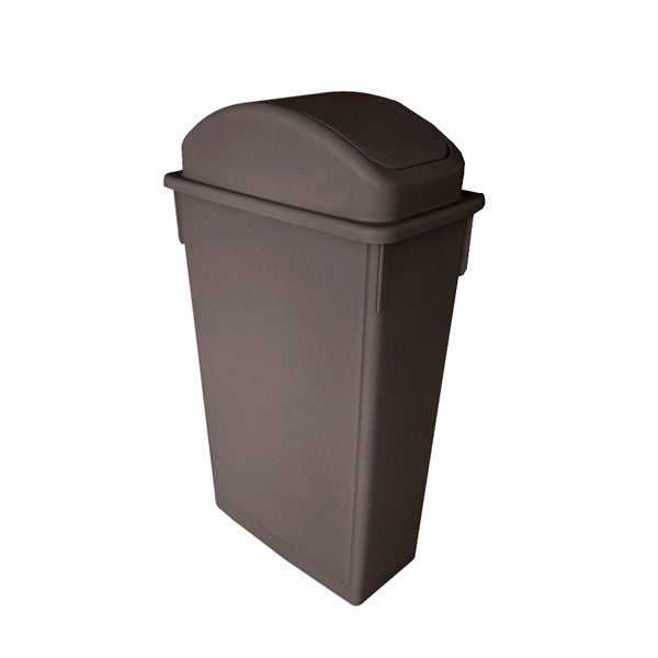 Thunder Group PLTC023B 87 Ltr Plastic Waste Bin Brown - Advantage Catering Equipment