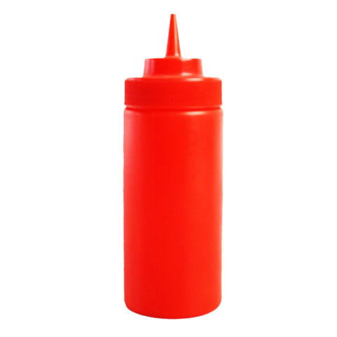 Thunder Group PLTHSB008R Red Squeeze Bottle 235ml - Pack of 12