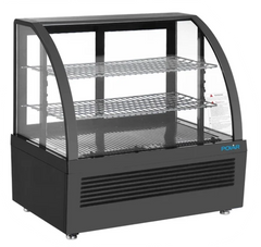 Polar C-Series Countertop Display Fridge Black 100Ltr