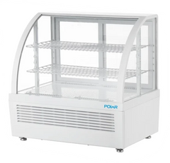 Polar C-Series Countertop Display Fridge White 100Ltr
