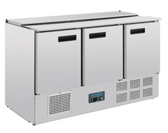 Polar G-Series Saladette Counter Fridge 368Ltr Three Door