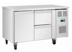 Polar U-Series 1 Door 2 Drawer Counter Fridge | 314 Ltr