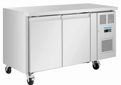 Polar U-Series Double Door Slimline Counter Fridge