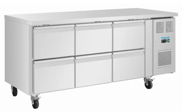 Polar U-Series Six Drawer Gastronorm Counter product image