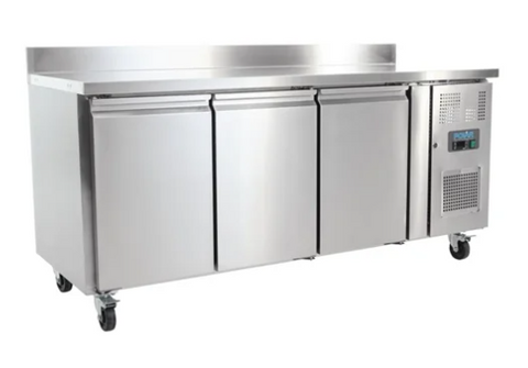 Polar U-Series Triple Door Counter Fridge with Upstand 417Ltr product image