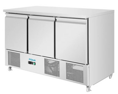 Polar U-Series Ventilated 3 Door Counter Fridge