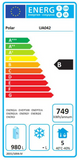 Polar U-Series Energy Efficient Double Glass Door Upright Storage/Display Fridge