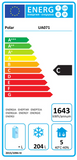 Polar U-Series Energy Efficient 2 Door Counter Freezer 281Ltr