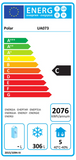 Polar U-Series Energy Efficient 3 Door Counter Freezer 474Ltr