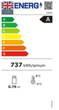 Polar C-Series Energy Efficient Curved Door Display Fridge Black 86Ltr