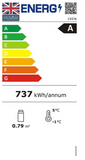 Polar C-Series Energy Efficient Curved Door Display Fridge White 86Ltr