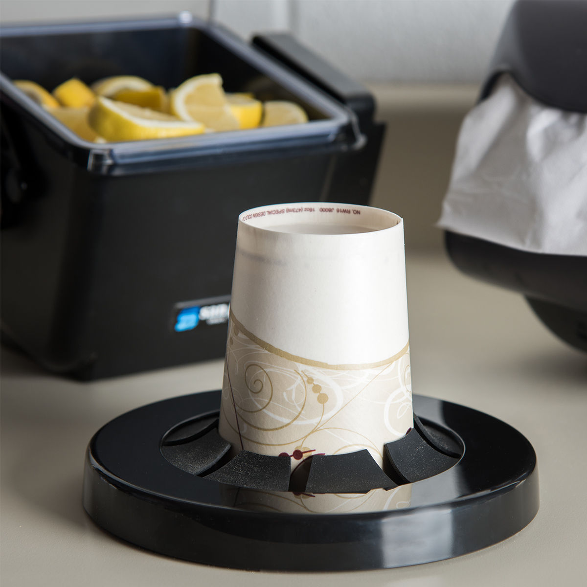 San Jamar C5450C Sentry In-Counter Cup Dispenser 79–114mm - Advantage Catering Equipment