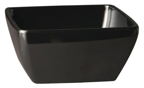 APS Pure Melamine Black Square Mini Bowl